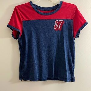 Seriously Soft 87 Ringer Graphic Girl Tee